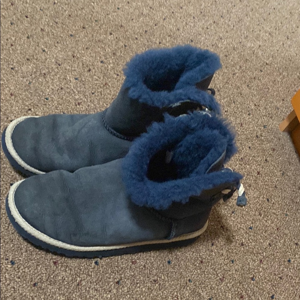 Cozy Blue Fur-Lined Boots